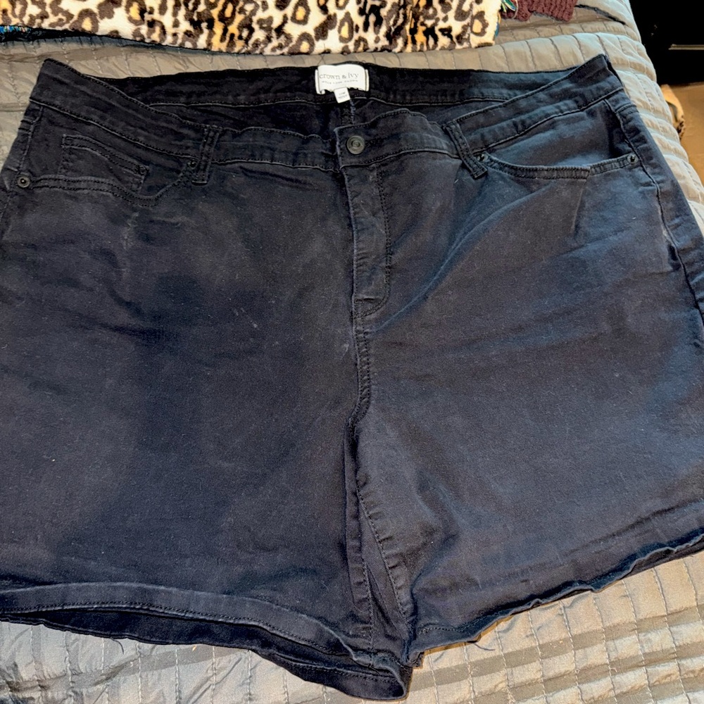 Crown & Ivy Black Shorts